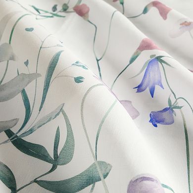 Home Collection Timeless Floral Patterned Shower Curtain