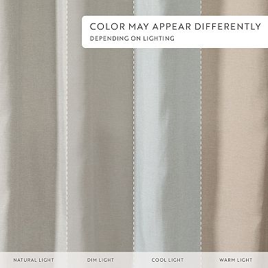 Home Collection Linen-Look Shower Curtain