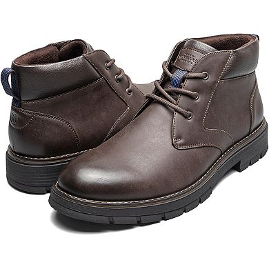 Nunn Bush® Brady Plain Toe Boot Men's Lace-Up Ankle Boot