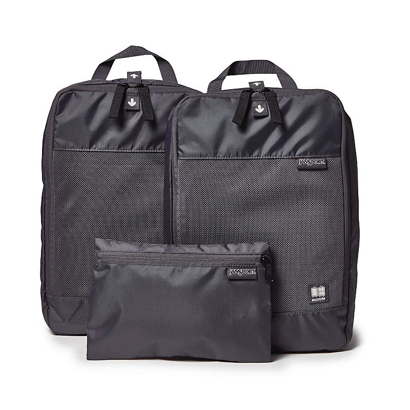 JanSport Good Latitude 3-Pack Packing Cubes, Smokey Grit