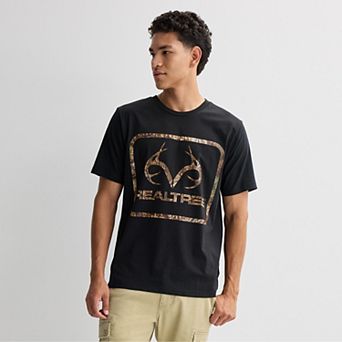Men’s REALTREE Leafy Insert Square with Antlers Graphic Tee