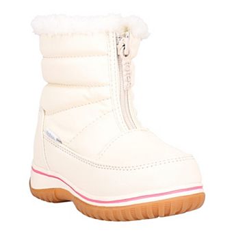 totes Toddler Girl Zippy Faux Fur Cuff Winter Boots