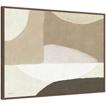 Abstract Neutral by Gabrielly Guedes Framed Canvas Wall Art Print