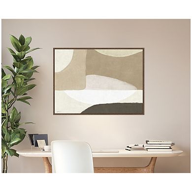 Abstract Neutral by Gabrielly Guedes Framed Canvas Wall Art Print