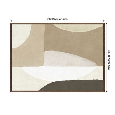 Abstract Neutral by Gabrielly Guedes Framed Canvas Wall Art Print
