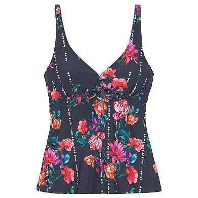 Lascana Women's Floral Underwire Tankini Top