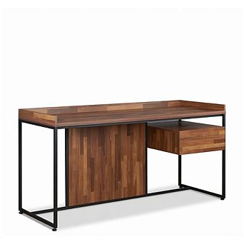 GOODSILO Modern Rectangular Writing Desk with Single Drawer Storage