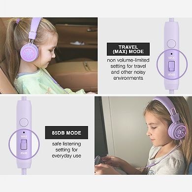 MEE audio KidJamz KJ55U USB-C Kid’s Headphones w/ LED Lights