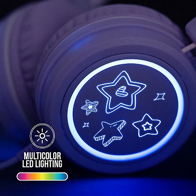 MEE audio KidJamz KJ55U USB-C Kid’s Headphones w/ LED Lights