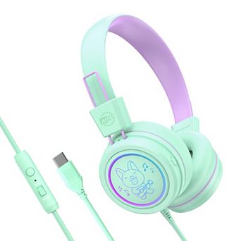 MEE audio KidJamz KJ55U USB-C Kid’s Headphones w/ LED Lights