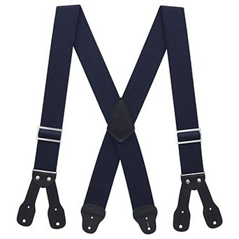 Suspender Store Logger Button Suspenders - Navy Blue