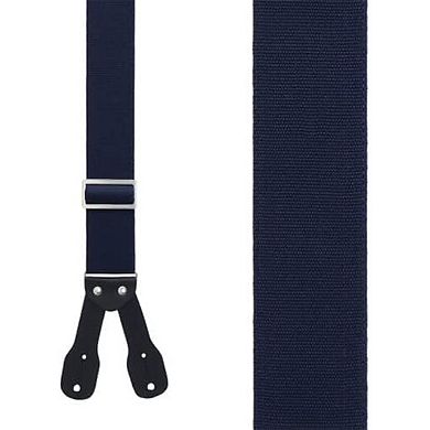 Suspender Store Logger Button Suspenders - Navy Blue