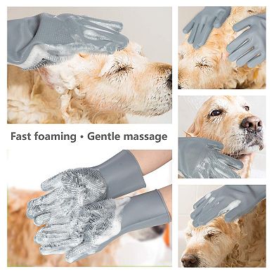 Pet Grooming Massage Glove