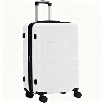 20" Expandable ABS Suitcase with Dual Wheels, TSA Lock, Wet/Dry Compartments