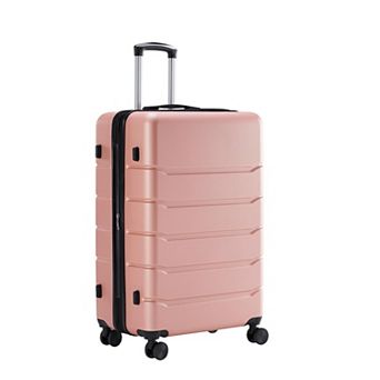 20" Expandable ABS Suitcase with Dual Wheels, TSA Lock, Wet/Dry Compartments