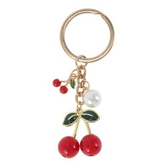 Enamel Cherry Handbag Charms Keychains 1 pc
