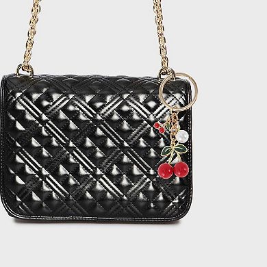 Enamel Cherry Handbag Charms Keychains 1 Pc