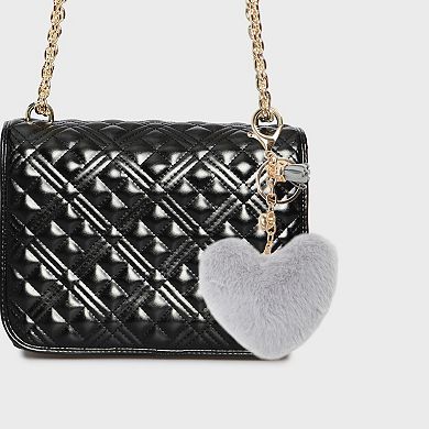 Fashion Tassel Heart Handbag Charm 1 Pc