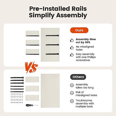 6-drawer country-style farmhouse, bedside table, drawer wardrobe