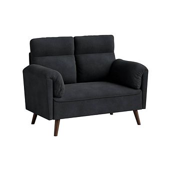Modern Loveseat Sofa With High Backrest