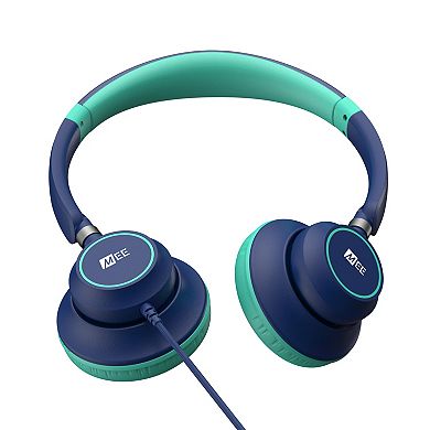 MEE audio KidJamz KJ45 (2 Pack) 3.5mm Safe Listening Headphones for Kids w/ Inline Microphone