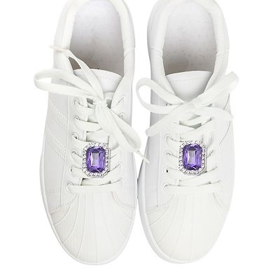 Gemstone Style with Detachable Clip Shoe Accessories 2 Pcs