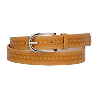 AGP PARIS Yellow Sleek and Slim Belt