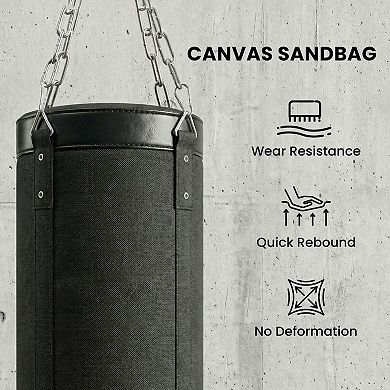 Soozier 72.8"-90.9" Adjustable Freestanding Punching Bag with Stand,