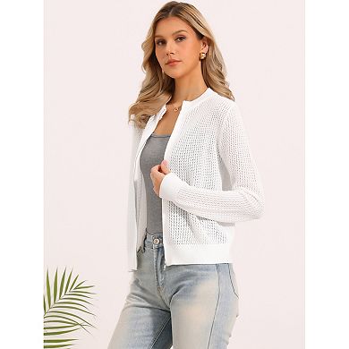 Knitted Sweater Cardigans for Women's Long Sleeve Zip Up Sweaters Lightweight Sweatshirts Jacket