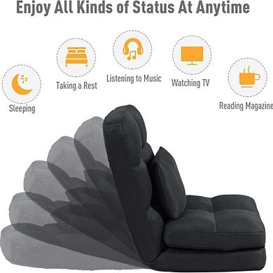 Adjustable Floor Chair With Back Support