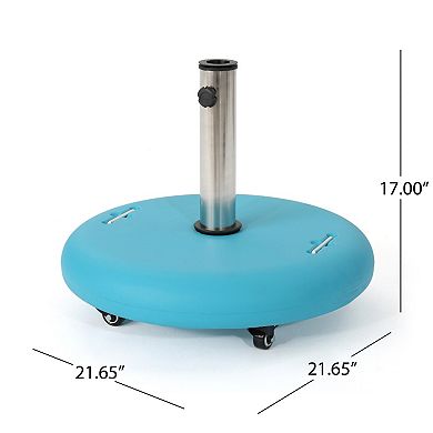 Patio Umbrella Base with Wheels, Heavy Duty Market Umbrella Stand
