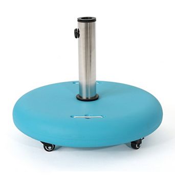 Patio Umbrella Base with Wheels, Heavy Duty Market Umbrella Stand