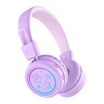 MEE audio KidJamz KJ55BT Bluetooth Wireless Headphones for Kids w/ LED Lights