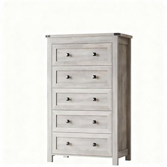 5-Drawer Dresser with Ample Storage for Bedroom, Living Room, or Hallway