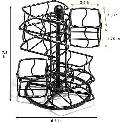 Sorbus 2 Tier Tea Bag Organizer Lazy Susan