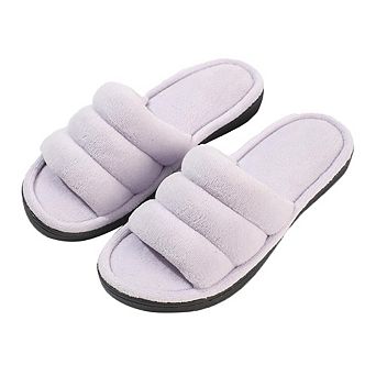 Roxoni Women's Coral Fleece Slippers with Cotton-Filled Comfort