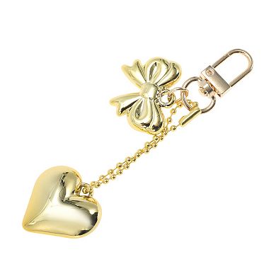 Fashion Heart Bow Handbag Charms Keychains 1 Pc