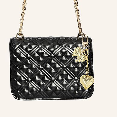 Fashion Heart Bow Handbag Charms Keychains 1 Pc