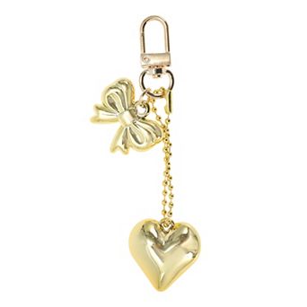 Fashion Heart Bow Handbag Charms Keychains 1 pc
