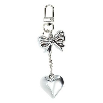 Fashion Heart Bow Handbag Charms Keychains 1 pc
