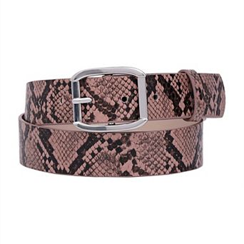 AGP PARIS Exotic Grey Snake Print Belt