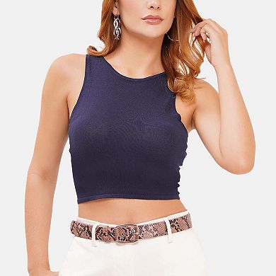 AGP PARIS Exotic Grey Snake Print Belt