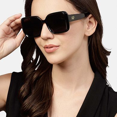 AGP PARIS Sophisticated Square Polarized Acetate Sunglasses