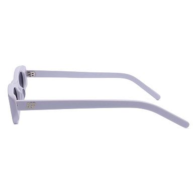 AGP PARIS Sleek Oval Micro Acetate Sunglasses