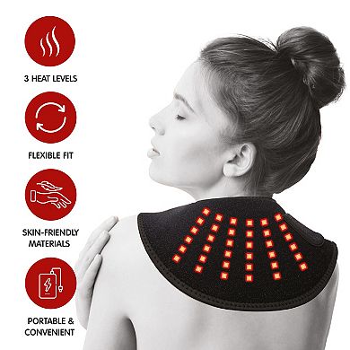 Red & Infrared Light Therapy Wraps for Neck, Back, Shoulder, Knee & Elbow Relief