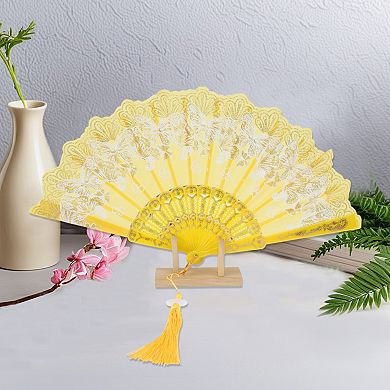 Butterfly with Tassel Folding Fan 1 Pc