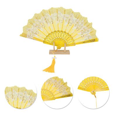 Butterfly with Tassel Folding Fan 1 Pc