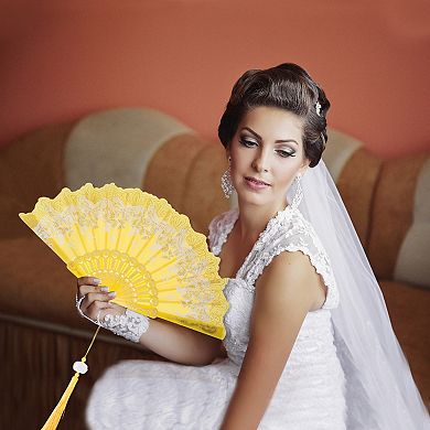 Butterfly with Tassel Folding Fan 1 Pc