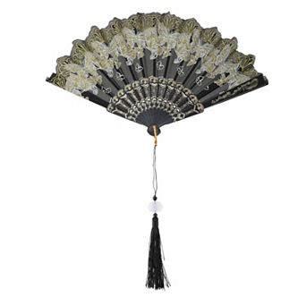 Butterfly with Tassel Folding Fan 1 pc