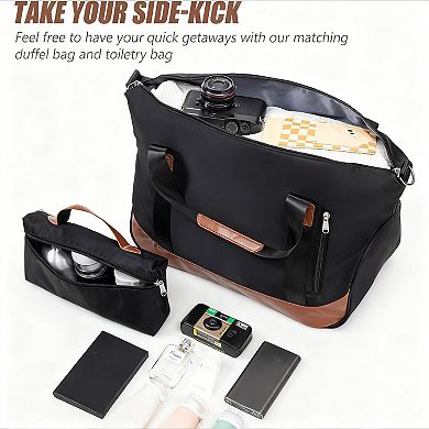 5-Piece Travel Luggage Set with TSA Lock, ABS Hard Shell, Silent Wheels